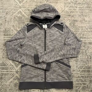 IVIVVA by LULULEMON girls size 14 grey zip jacket in excellent condition